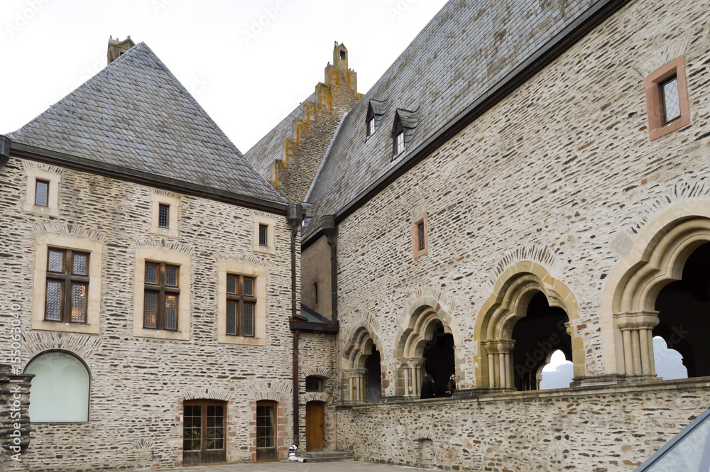 Fototapeta premium Inner courtyard of the castle of Vianden
