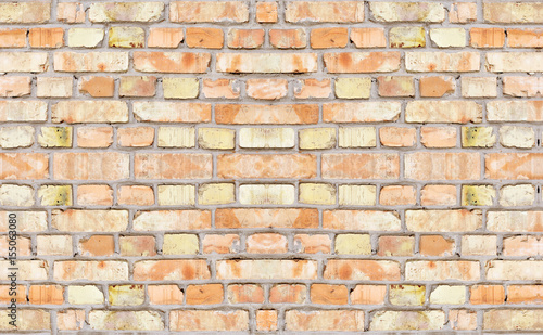 seamless cracked uneven brickwork