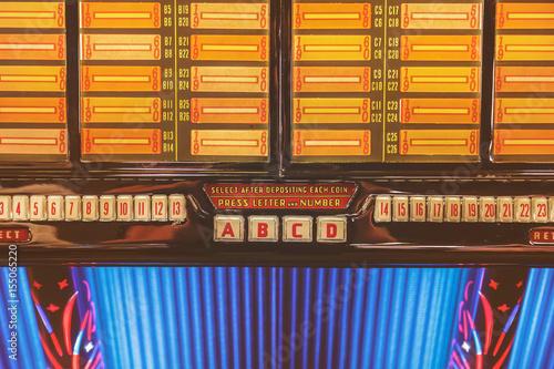 Retro styled image of an old jukebox photo