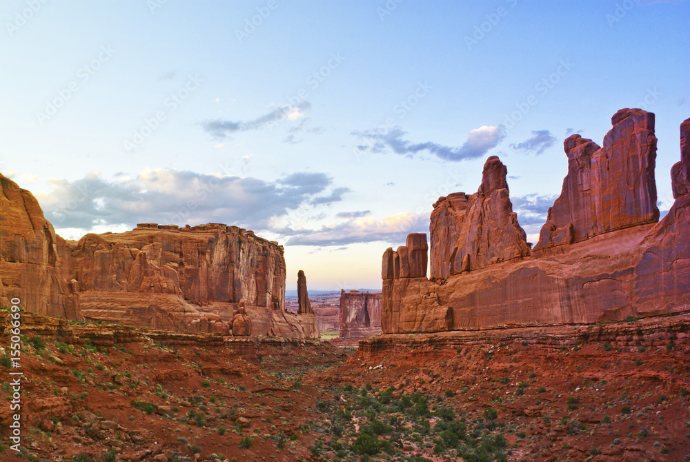 Wall Street in Arches National Park in Moab, Utah Wall Street in Arches National Park in Moab, Utah