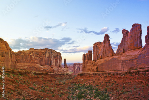 Wall Street in Arches National Park in Moab, Utah