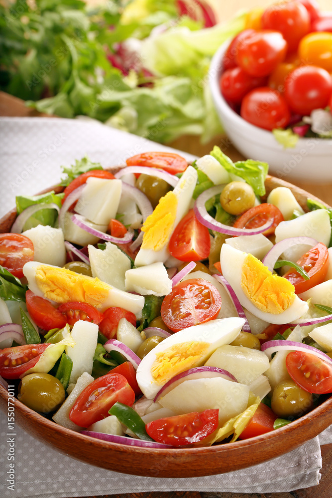 Ensalada campera traditional spanish countryside salad Ensalada campera traditional spanish countryside salad