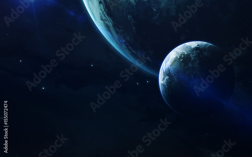 Fototapeta Naklejka Na Ścianę i Meble -  Deep space beauty, planets, stars and galaxies in endless universe. Elements of this image furnished by NASA