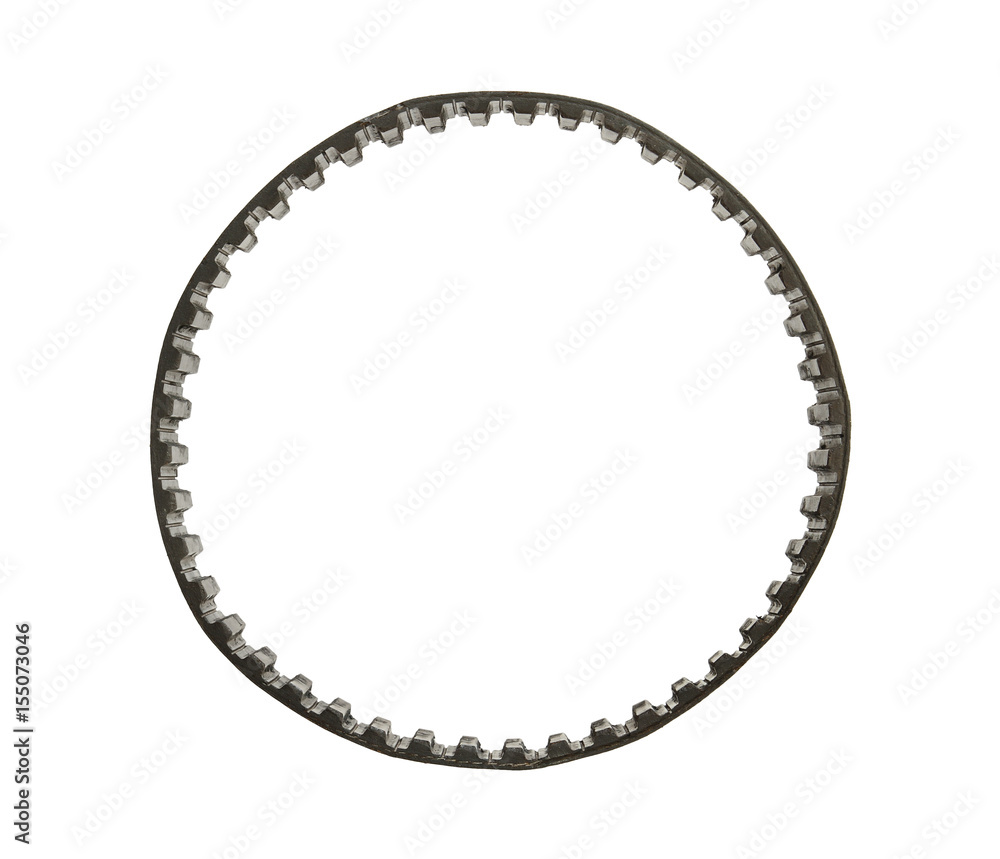 Timing belt circle isolated on white background Timing belt circle isolated on white background
