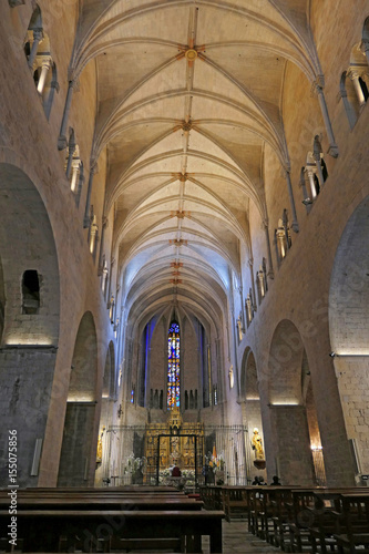 Girona Basilica publica de San Felix o San Feliu vista general data de los 1ºtiempos del cristianismo en España