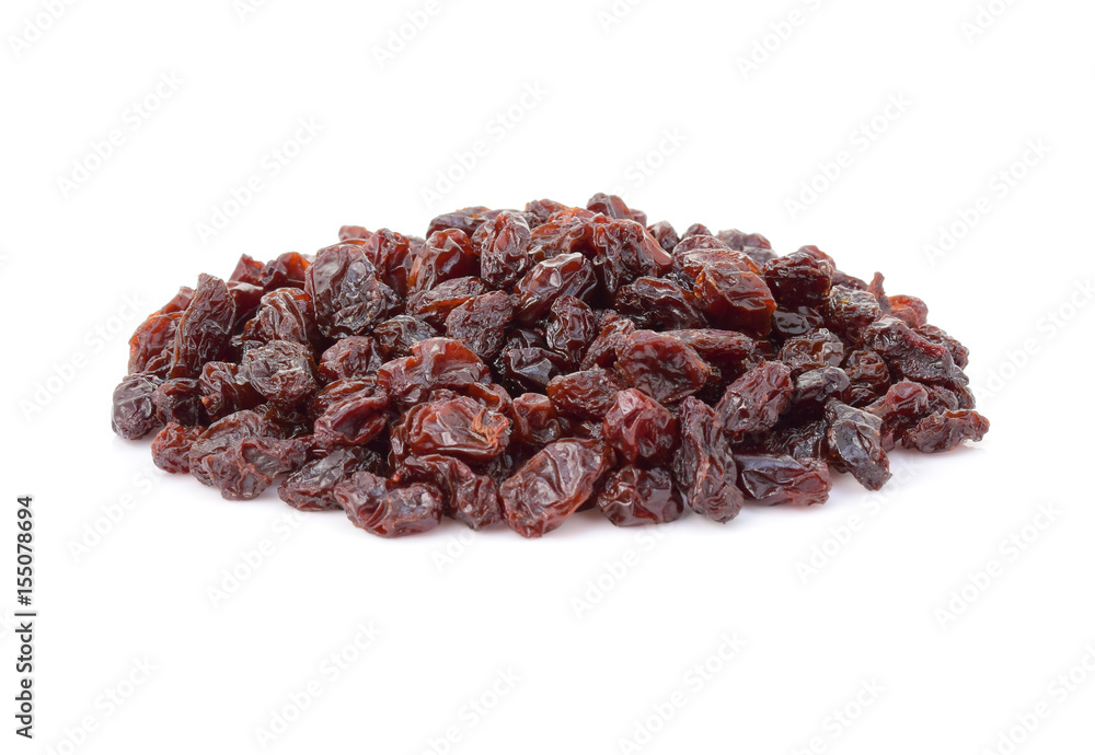 Dried raisins isolated on white background Dried raisins isolated on white background