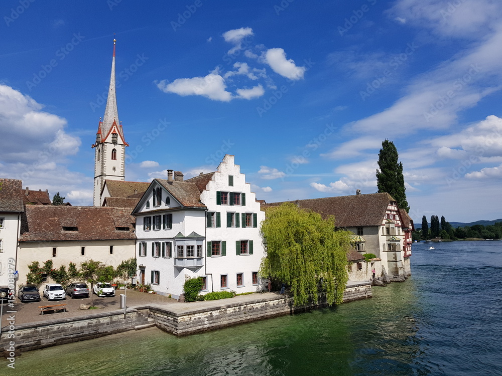 Obraz premium Kloster Sankt Georgen in Stein am Rhein