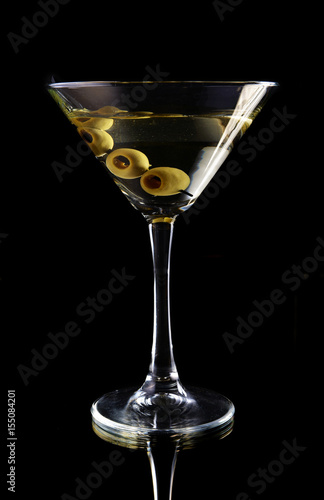 Martini with olives