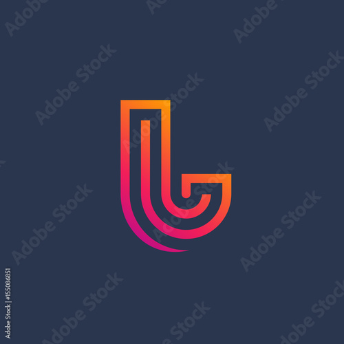 Free Download Letter L logo icon design template elements - GFXLoad