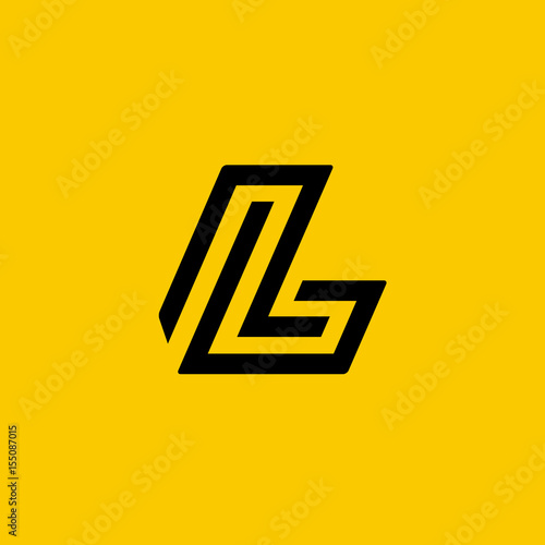 Letter L logo icon design template elements photo
