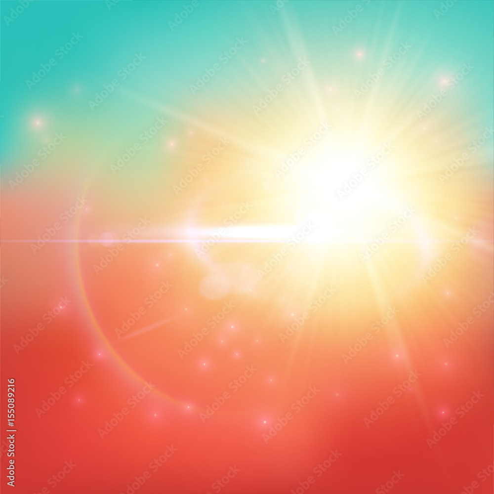 Obraz premium Warm summer background