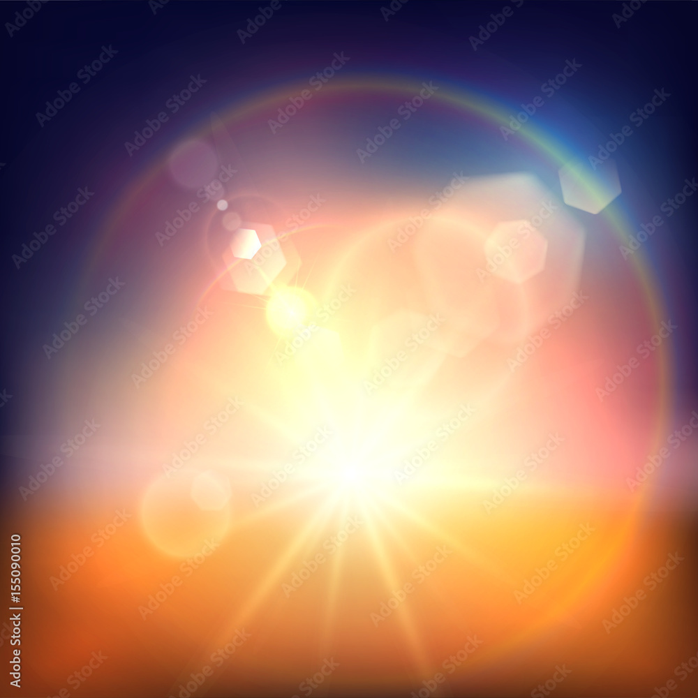 Obraz premium Summer sun background