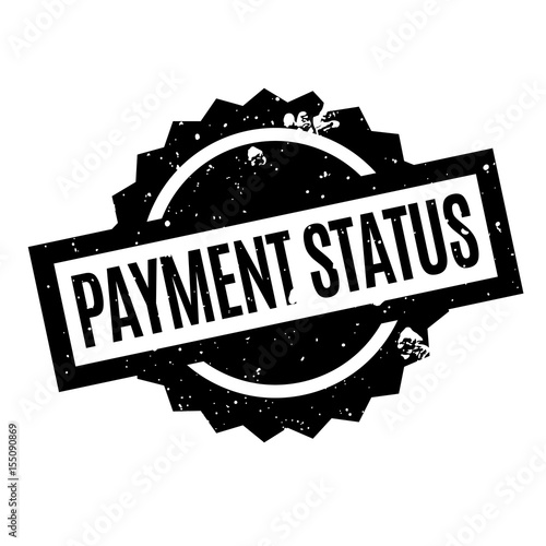 Payment Status rubber stamp. Grunge design with dust scratches. Effects can be easily removed for a clean, crisp look. Color is easily changed.