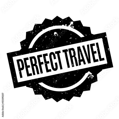 Perfect Travel rubber stamp. Grunge design with dust scratches. Effects can be easily removed for a clean, crisp look. Color is easily changed.