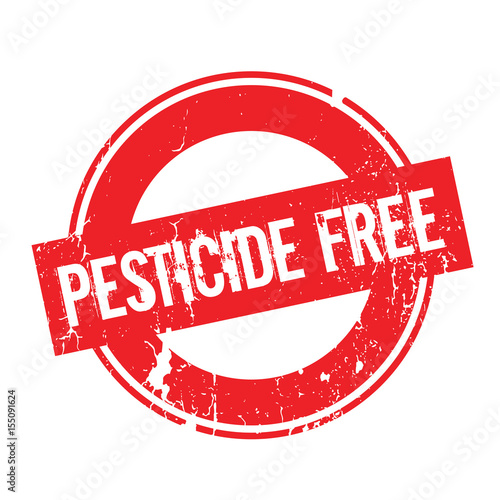 Pesticide Free rubber stamp. Grunge design with dust scratches. Effects can be easily removed for a clean, crisp look. Color is easily changed.