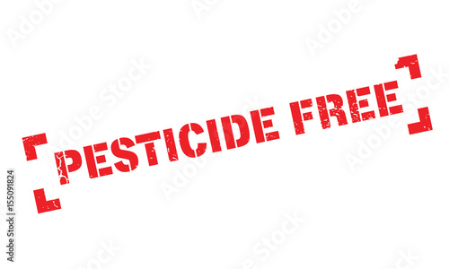 Pesticide Free rubber stamp. Grunge design with dust scratches. Effects can be easily removed for a clean, crisp look. Color is easily changed.