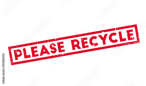 Please Recycle rubber stamp. Grunge design with dust scratches. Effects can be easily removed for a clean, crisp look. Color is easily changed.