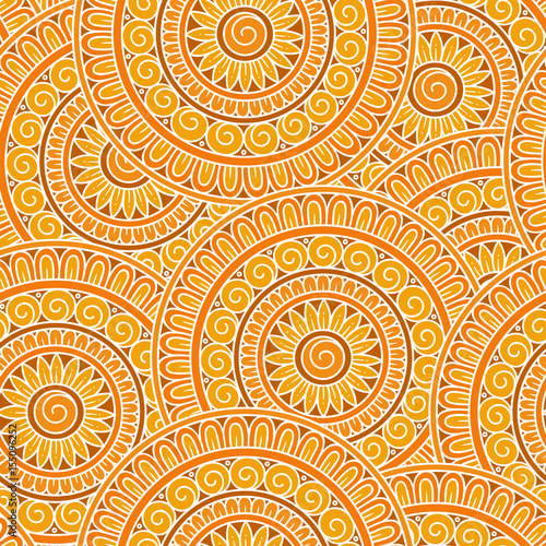 Abstract vector tribal ethnic seamless pattern