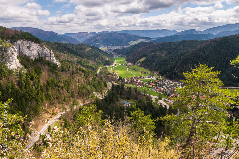 Amazing viewpoint on Hausstein mountain in Austria