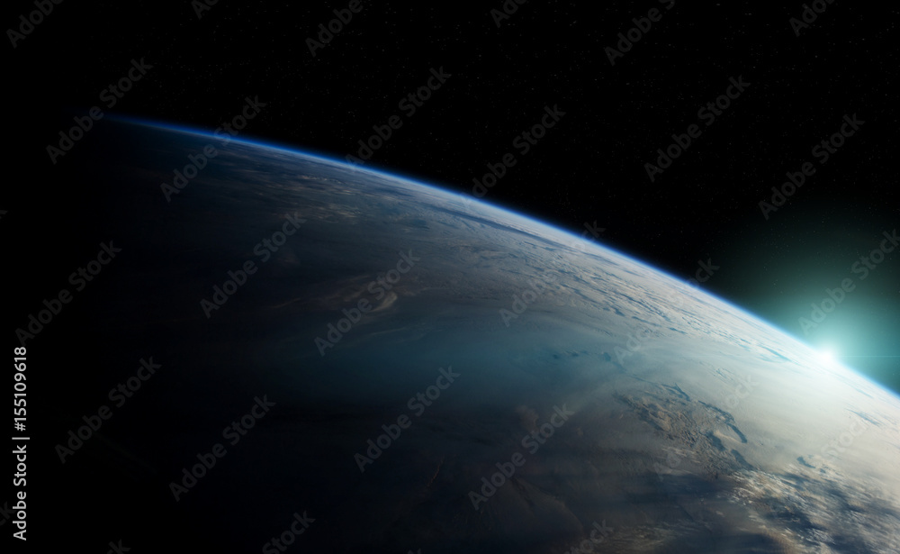 Fototapeta premium Planet Earth in space 3D rendering elements of this image furnished by NASA