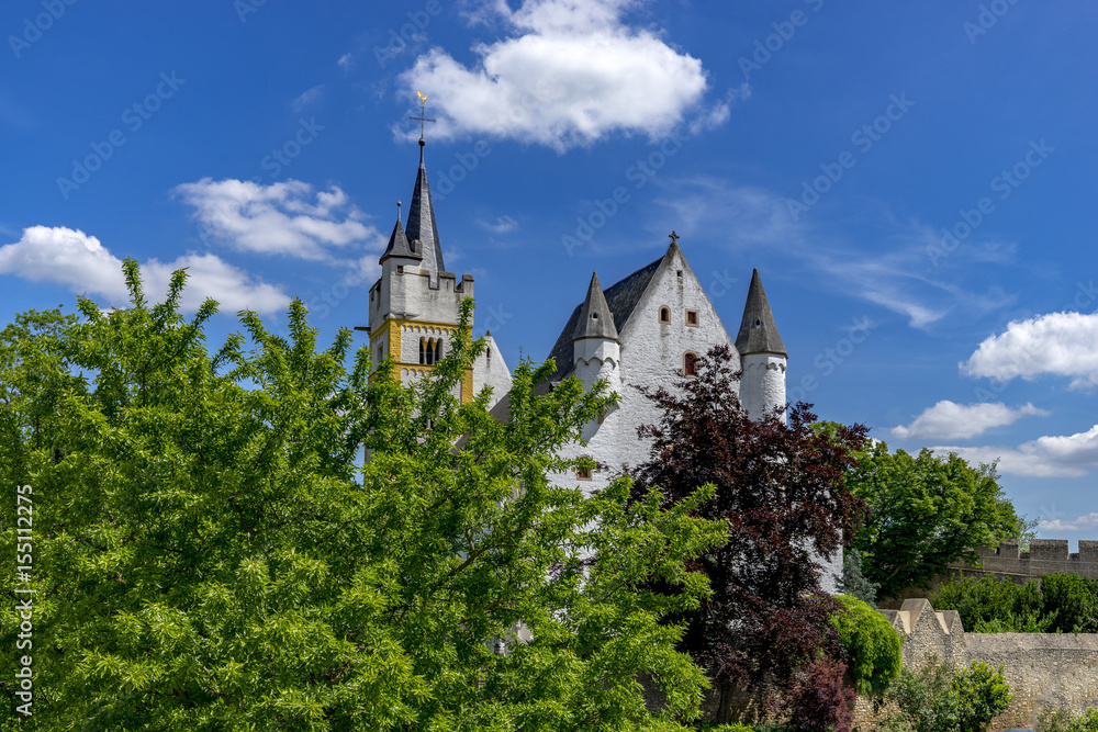 Burgkirche at Ober Ingelheim City Rhine Hesse, Rhineland Palatinate Germany