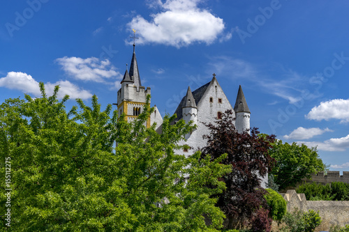 Burgkirche at Ober Ingelheim City Rhine Hesse  Rhineland Palatinate Germany