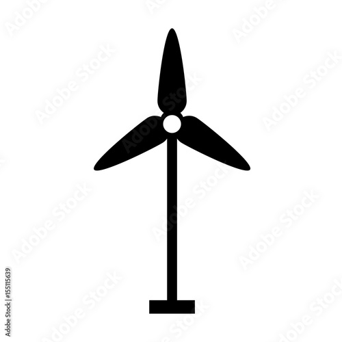 turbine wind energy icon vector illustration design