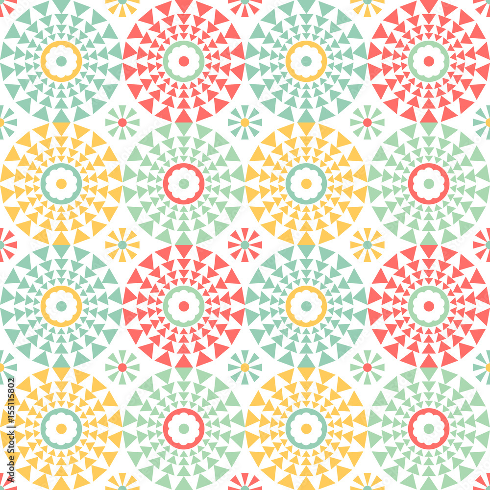 Geometric pattern design in pastel colors