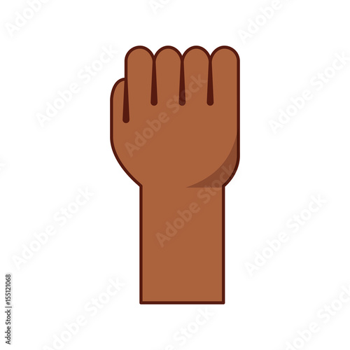 hand human fist icon vector illustration design