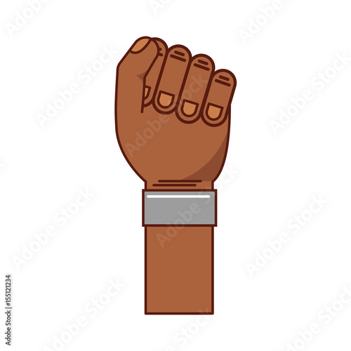 hand human fist icon vector illustration design