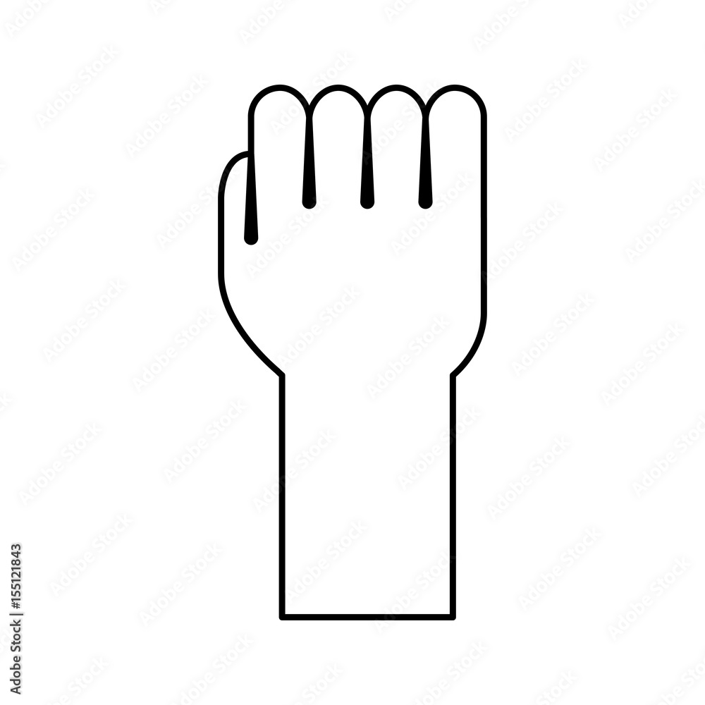 hand human fist icon vector illustration design hand human fist icon vector illustration design