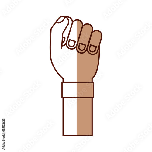 hand human fist icon vector illustration design