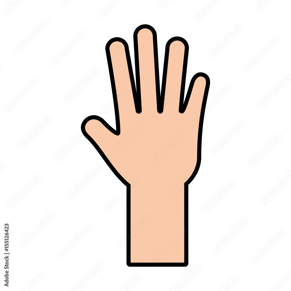 hand human open icon vector illustration design hand human open icon vector illustration design