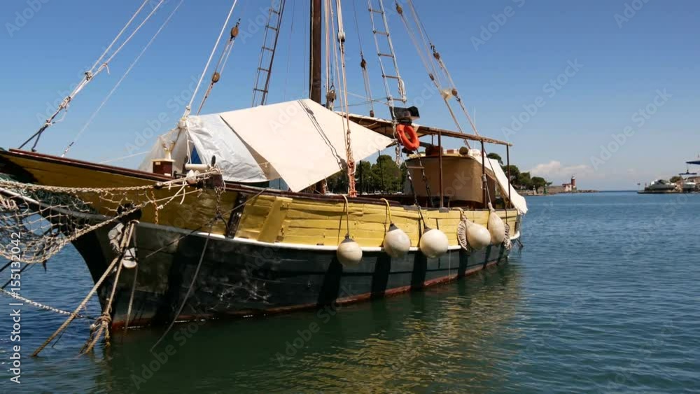 Old sailboat still in the harbor Old sailboat still in the harbor