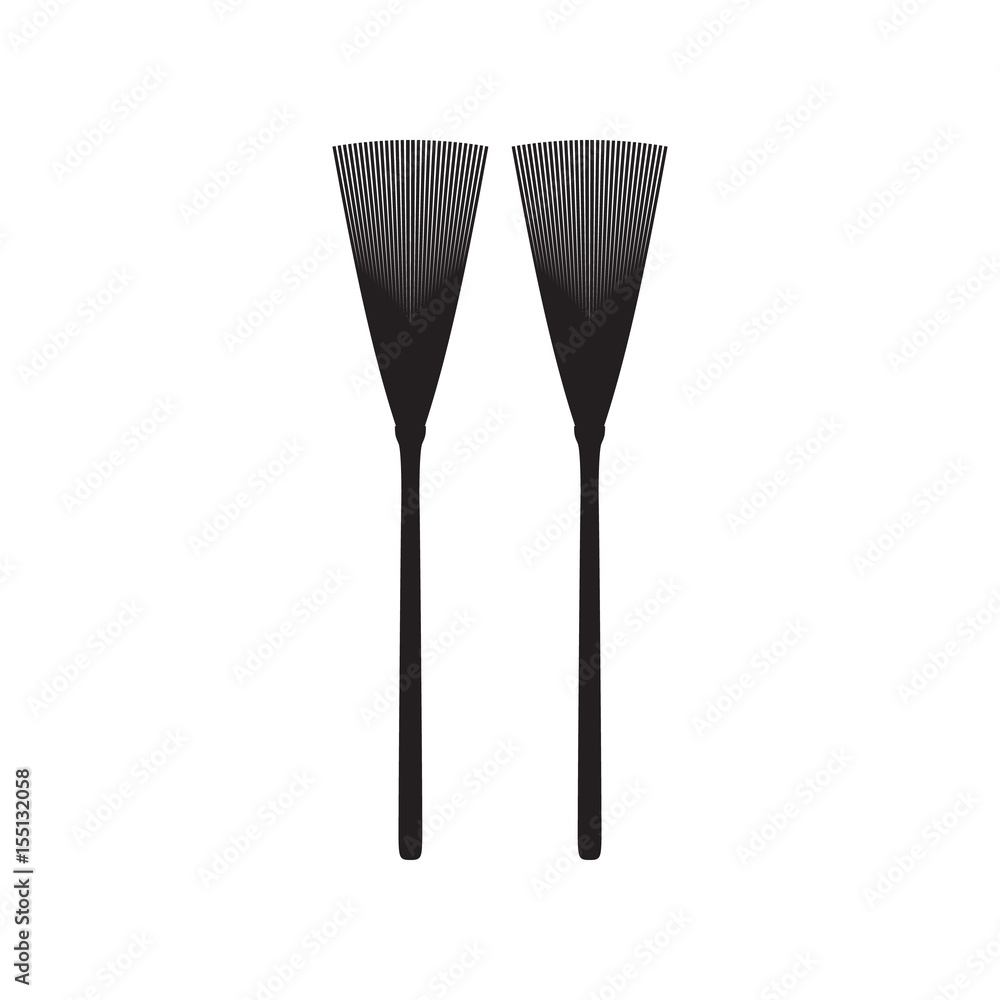 drum stick on white background drum stick on white background