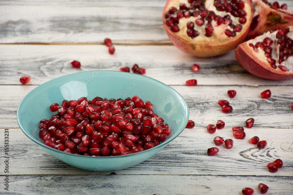 Fresh pomegranate seeds Fresh pomegranate seeds
