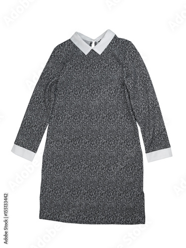 Women's gray dress, isolate