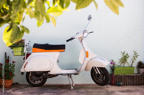Classic vintage motorcycle