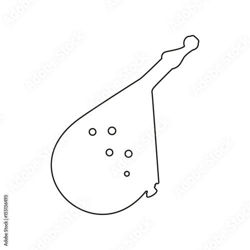 Ukrainian bandura on white background