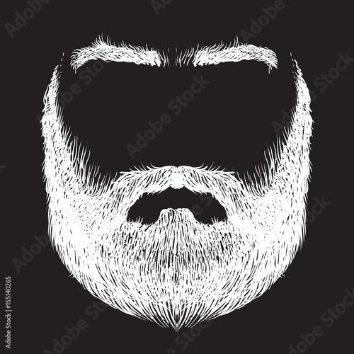 beard, mustache, eyebrows