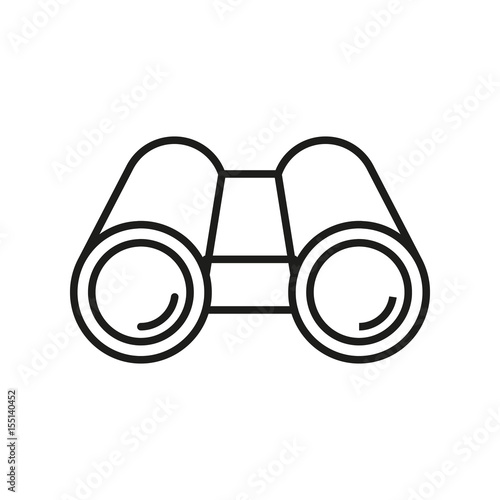 Binoculars icon on white background