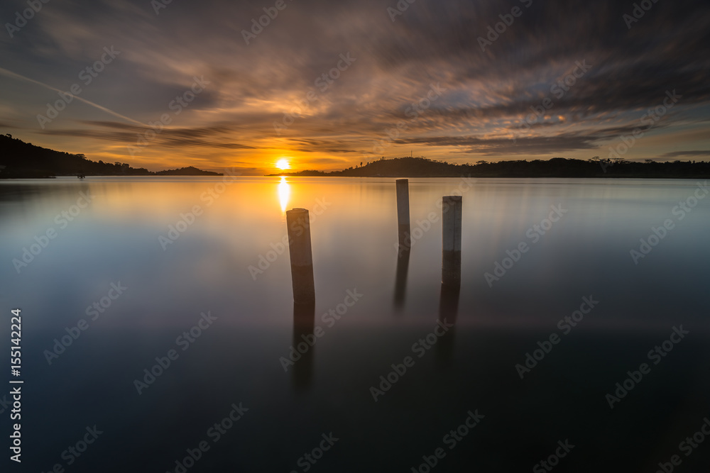 beautiful landscape sunset and sunrise at Mentawai region beautiful landscape sunset and sunrise at Mentawai region