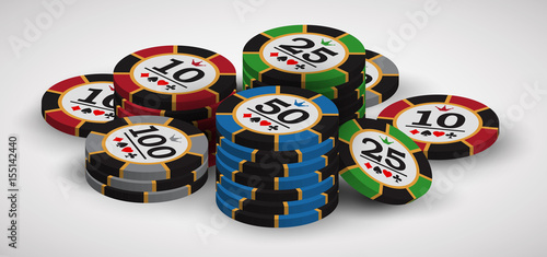 Playing casino chips