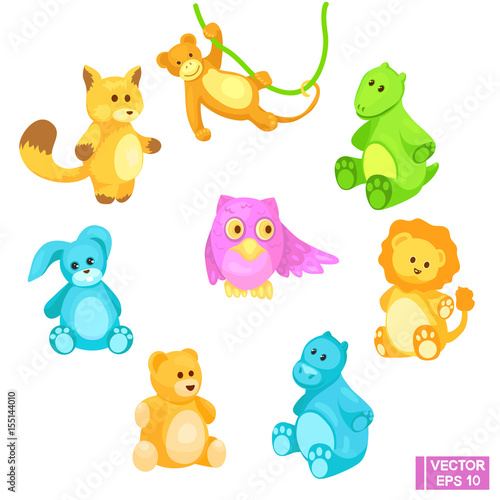 Set of toy animals