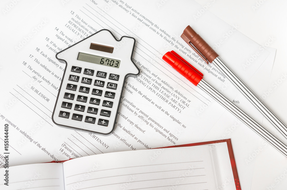 Calculator and contract - seal, purchase and investment Calculator and contract - seal, purchase and investment