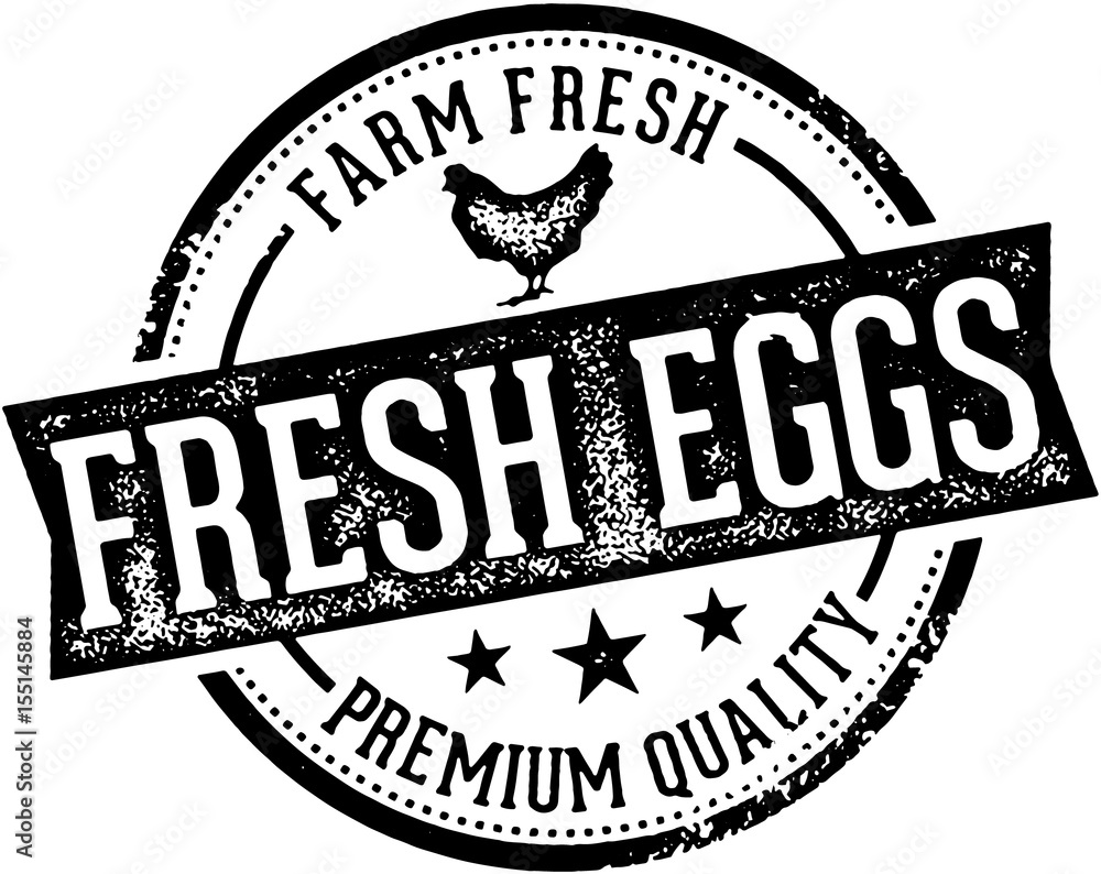 Vintage Farm Fresh Eggs Sign Stock Vector Adobe Stock