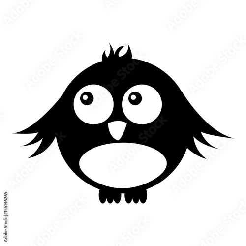 Fototapeta Naklejka Na Ścianę i Meble -  cute bird comic character vector illustration design