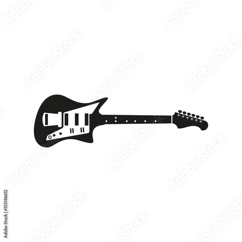 electric guitar on white background