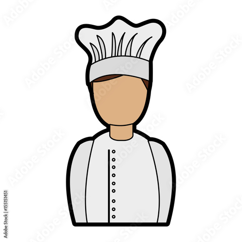 professional chef avatar character vector illustration design