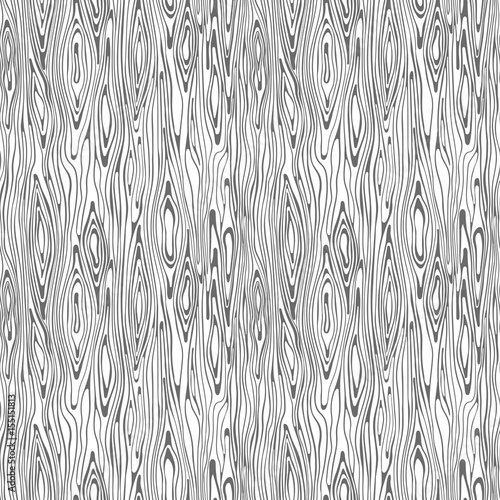 Seamless pattern, wood black and white texture background